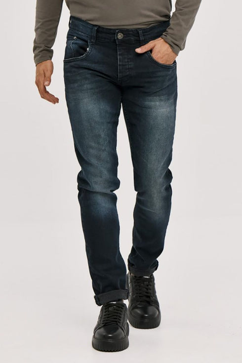 Ανδρικό Τζιν Στενή Γραμμή Μπλε Σκούρο Camaro