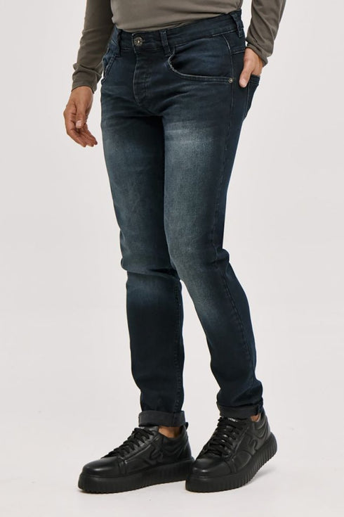 Ανδρικό Τζιν Στενή Γραμμή Μπλε Σκούρο Camaro