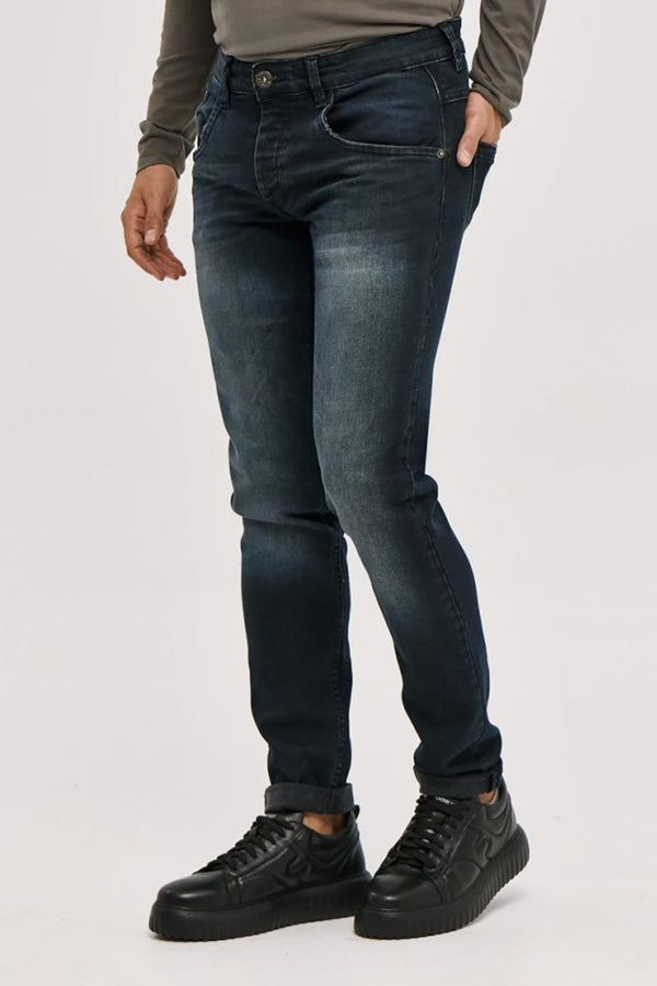 Ανδρικό Τζιν Στενή Γραμμή Μπλε Σκούρο Camaro