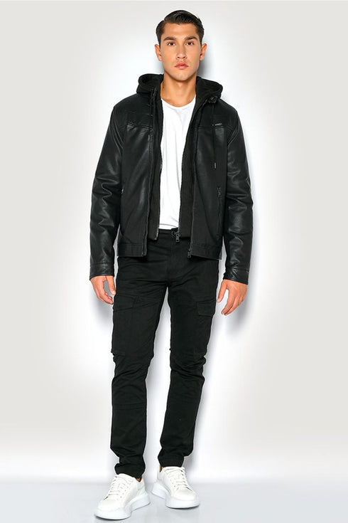 Ανδρικό Παντελόνι Cargo με Ίσιο Τελείωμα Μαύρο Camaro