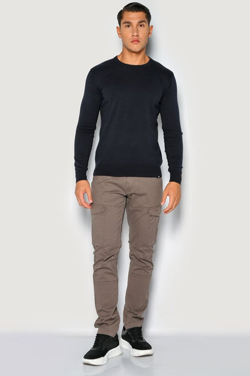 Ανδρικό Παντελόνι Cargo με Ίσιο Τελείωμα Γκρι Camaro