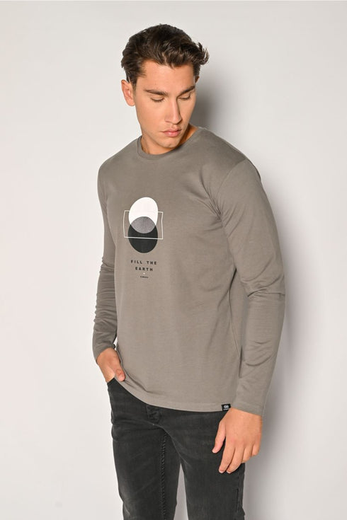 Ανδρική Μπλούζα Λαιμόκοψη Γκρι Camaro