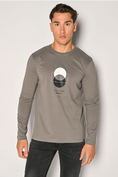 Ανδρική Μπλούζα Λαιμόκοψη Γκρι Camaro