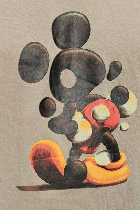 Ανδρικό Κοντομάνικο T-Shirt Χακί με Τύπωμα Brokers