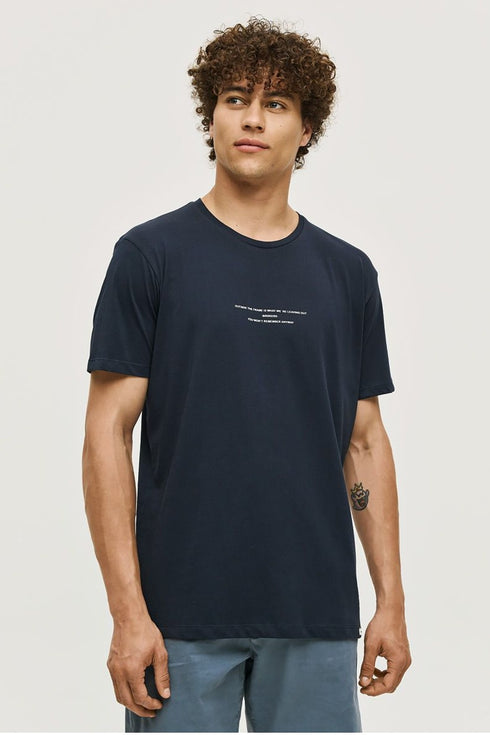 Ανδρικό Κοντομάνικο T-Shirt Μπλε Brokers