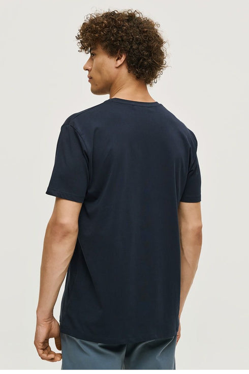 Ανδρικό Κοντομάνικο T-Shirt Μπλε Brokers