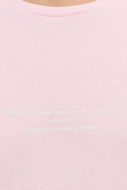 Ανδρικό Κοντομάνικο T-Shirt Ροζ Brokers