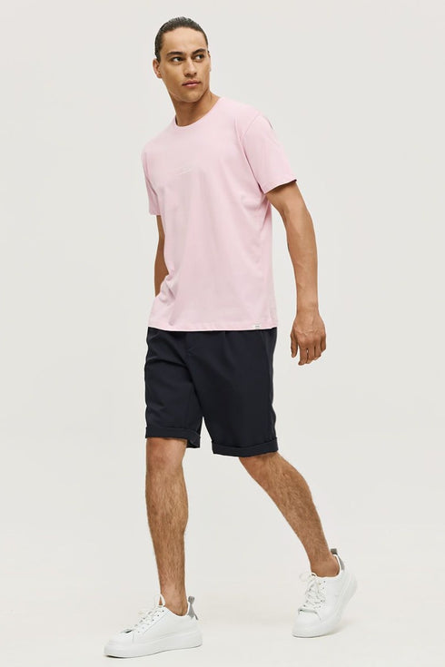 Ανδρικό Κοντομάνικο T-Shirt Ροζ Brokers