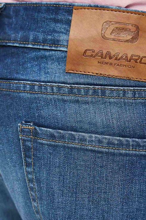 Ανδρικό Τζιν Παντελόνι Ίσια Γραμμή Μπλε Camaro