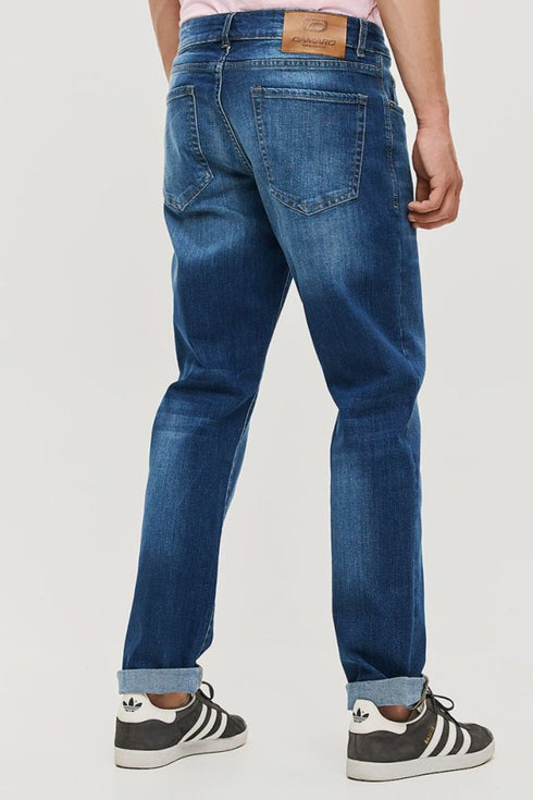 Ανδρικό Τζιν Παντελόνι Ίσια Γραμμή Μπλε Camaro