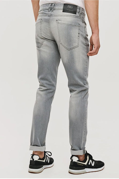 Ανδρικό Τζιν Παντελόνι Στενή Γραμμή Γκρι Camaro