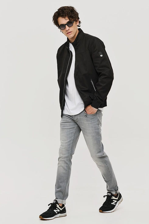 Ανδρικό Τζιν Παντελόνι Στενή Γραμμή Γκρι Camaro