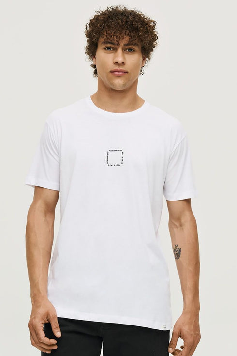 Ανδρικό T-Shirt Κοντομάνικο Λευκό Camaro