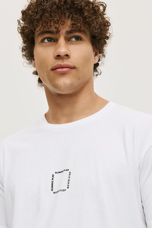 Ανδρικό T-Shirt Κοντομάνικο Λευκό Camaro