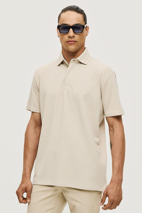 Ανδρικό Μπλουζάκι Πόλο Μπεζ Sogo
