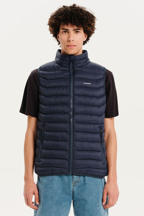 Emerson Ανδρικό Ελαφρύ Αμάνικο Μπουφάν Μπλε