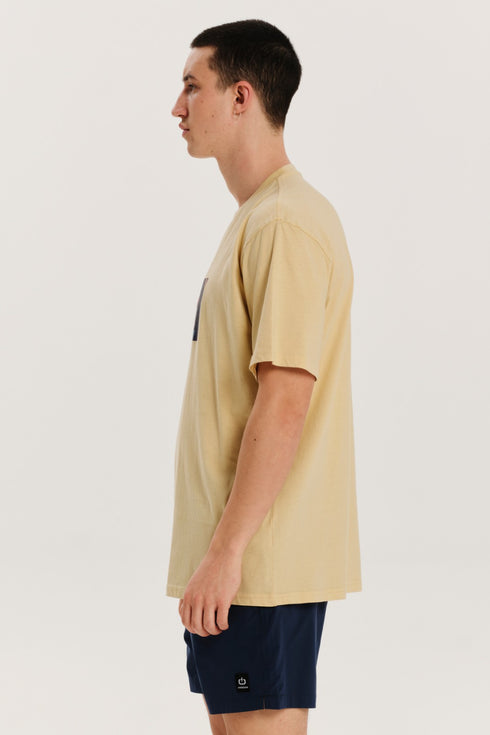 Emerson Ανδρικό Κοντομάνικο T-Shirt Κίτρινο με Στάμπα