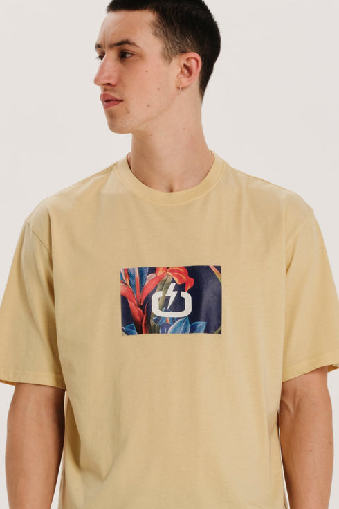Emerson Ανδρικό Κοντομάνικο T-Shirt Κίτρινο με Στάμπα
