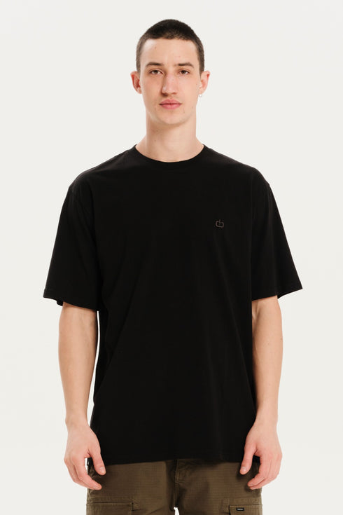 Emerson Ανδρικό Μονόχρωμο Κοντομάνικο T-Shirt Μαύρο
