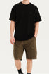 Emerson Ανδρικό Μονόχρωμο Κοντομάνικο T-Shirt Μαύρο