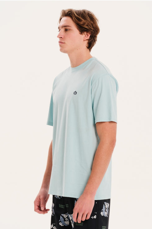 Emerson Ανδρικό Μονόχρωμο Κοντομάνικο T-Shirt Γαλάζιο