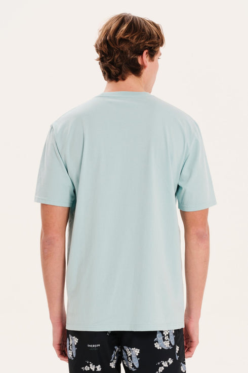 Emerson Ανδρικό Μονόχρωμο Κοντομάνικο T-Shirt Γαλάζιο