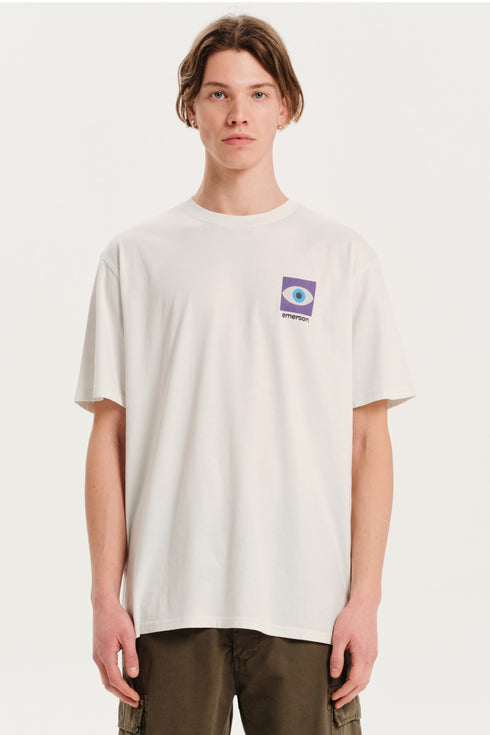 Emerson Ανδρικό Κοντομάνικο T-Shirt με Τύπωμα στην Πλάτη Πάγος