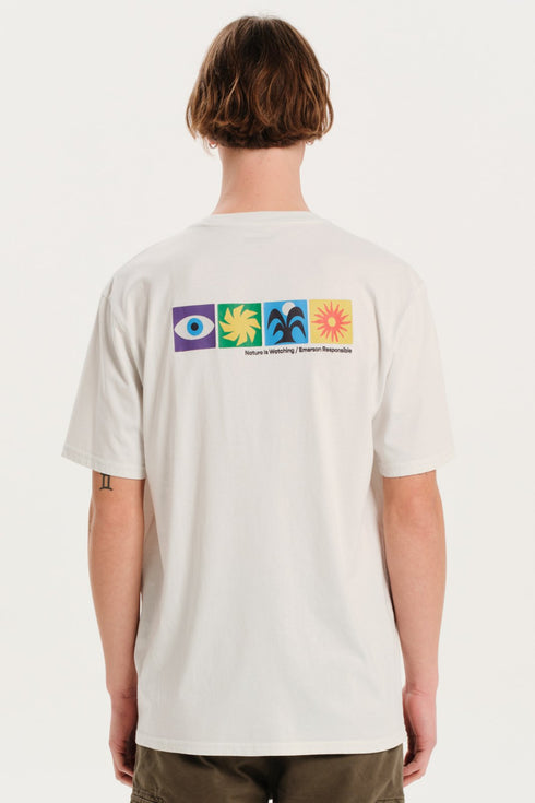 Emerson Ανδρικό Κοντομάνικο T-Shirt με Τύπωμα στην Πλάτη Πάγος