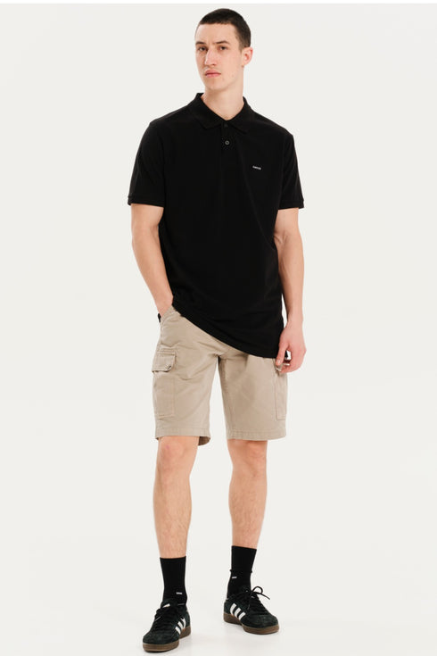 Emerson Κοντομάνικη Ανδρική Μπλούζα Πόλο Μαύρο