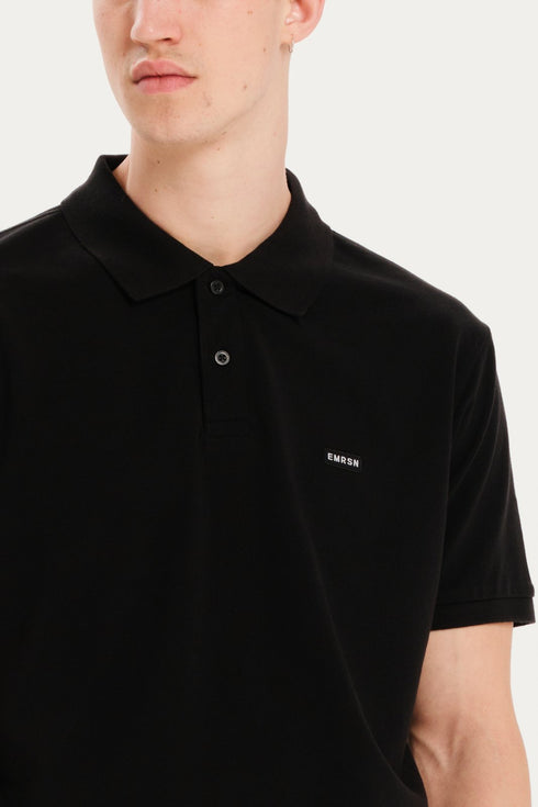 Emerson Κοντομάνικη Ανδρική Μπλούζα Πόλο Μαύρο