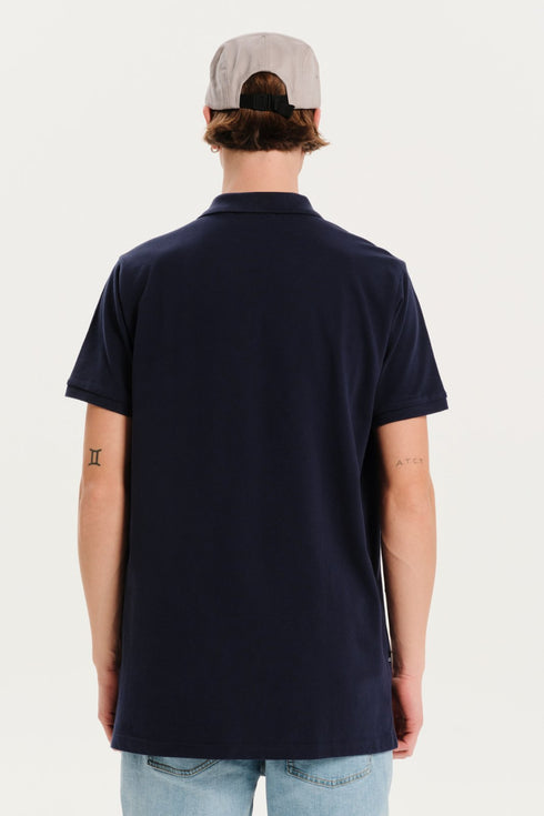 Emerson Κοντομάνικη Ανδρική Μπλούζα Πόλο Μπλε