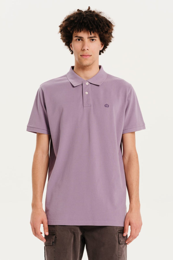 Emerson Κοντομάνικη Ανδρική Μπλούζα Πόλο Μοβ