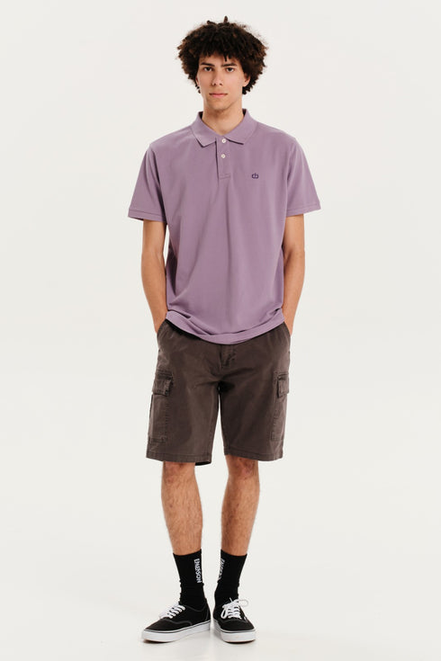 Emerson Κοντομάνικη Ανδρική Μπλούζα Πόλο Μοβ