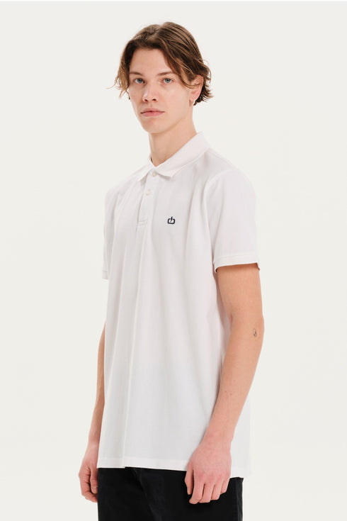 Emerson Κοντομάνικη Ανδρική Μπλούζα Πόλο Λευκό
