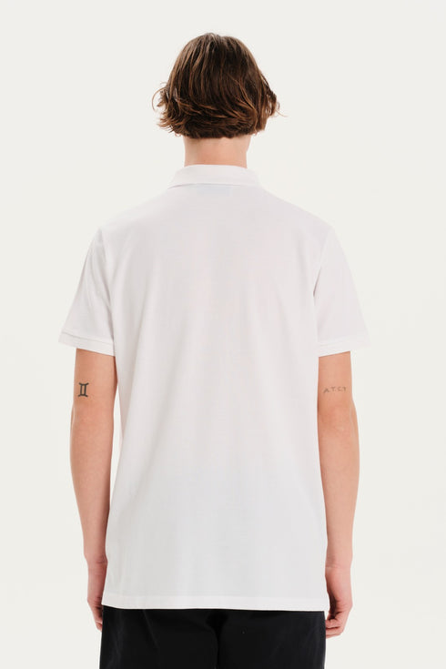 Emerson Κοντομάνικη Ανδρική Μπλούζα Πόλο Λευκό