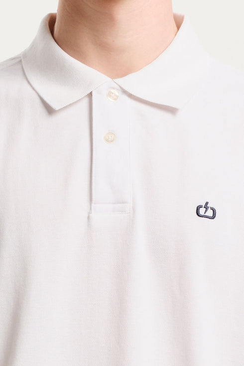 Emerson Κοντομάνικη Ανδρική Μπλούζα Πόλο Λευκό