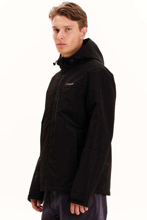 Emerson Ανδρικό Μπουφάν με Κουκούλα Μαύρο