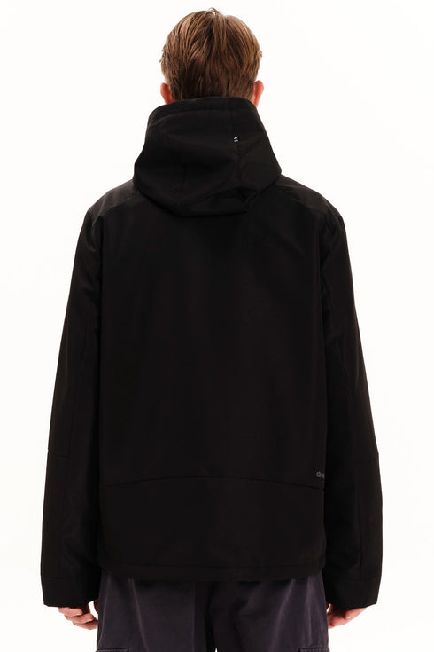 Emerson Ανδρικό Μπουφάν με Κουκούλα Μαύρο
