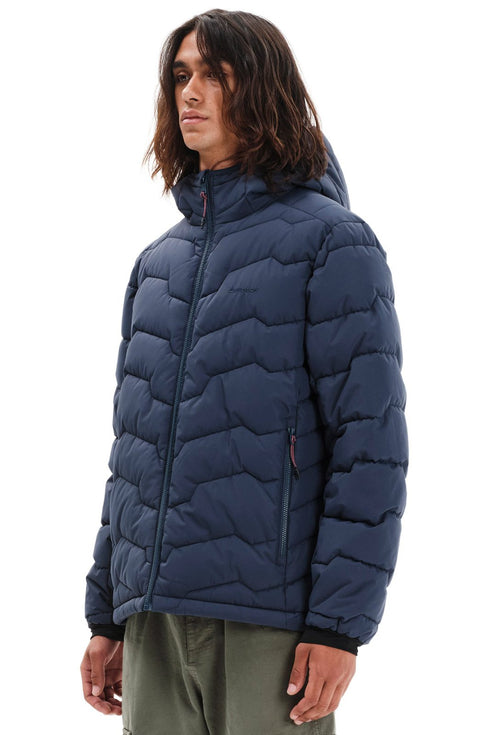 Emerson Ανδρικό Μπουφάν Puffer με Κουκούλα Μπλε
