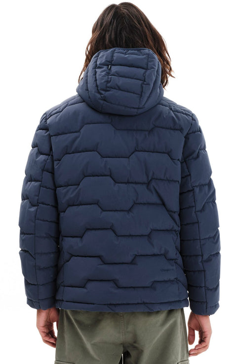 Emerson Ανδρικό Μπουφάν Puffer με Κουκούλα Μπλε