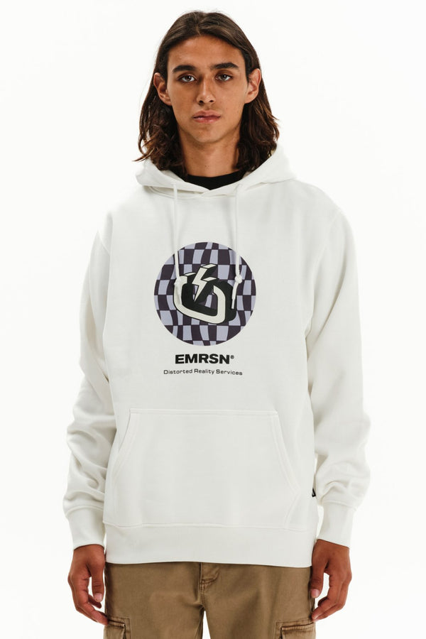 Ανδρικό Φούτερ με Κουκούλα Λευκό Emerson