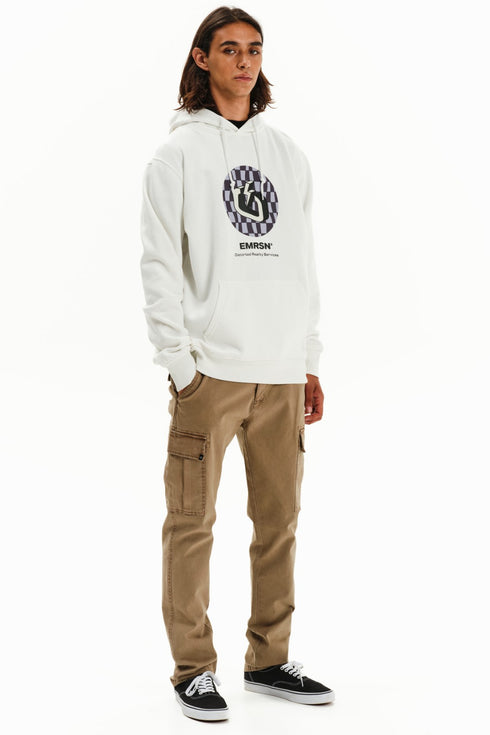 Ανδρικό Φούτερ με Κουκούλα Λευκό Emerson