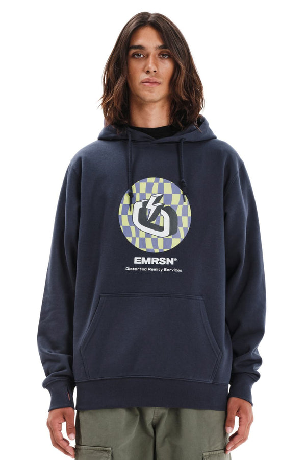 Ανδρικό Φούτερ με Κουκούλα Μπλε Emerson