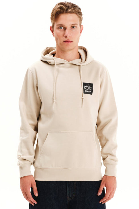 Ανδρικό Φούτερ Μπεζ με Τύπωμα στην Πλάτη Emerson