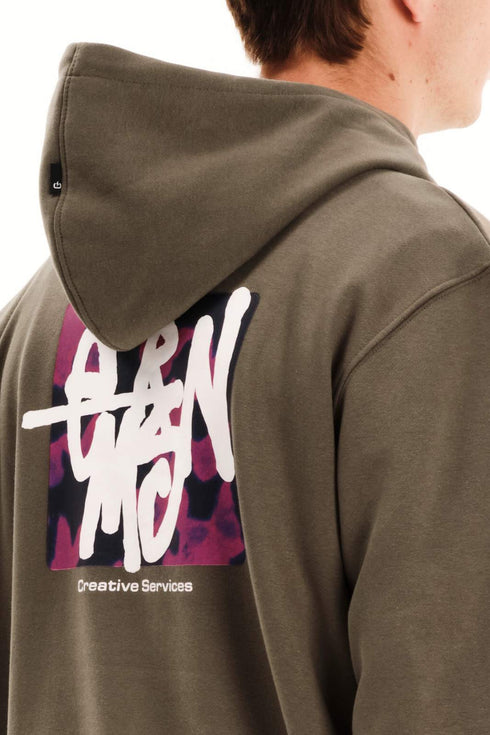 Emerson Ανδρικό Φούτερ Μπεζ με Τύπωμα στην Πλάτη