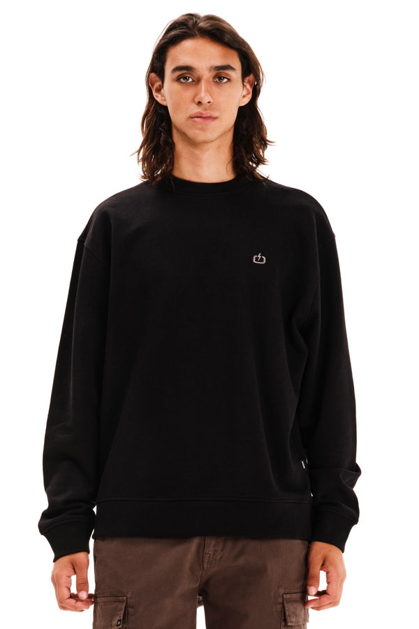 Ανδρικό Ελαφρύ Φούτερ Μαύρο Emerson