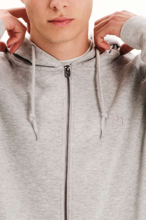 Ανδρική Ζακέτα Φούτερ με Κουκούλα Γκρι Emerson