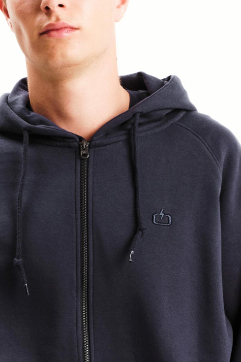 Ανδρική Ζακέτα Φούτερ με Κουκούλα Μπλε Emerson