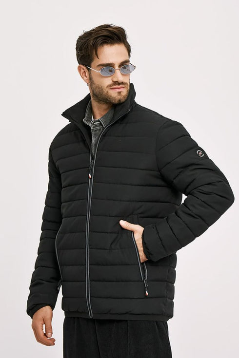 Ανδρικό Μπουφάν Puffer Μαύρο Camaro