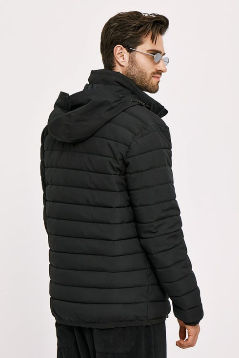 Ανδρικό Μπουφάν Puffer Μαύρο Camaro
